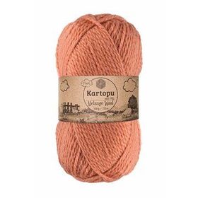 Kartopu Soğan Kabuğu K784 Melange Wool El Örgü İpi