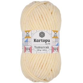 Kartopu Yumurcak Kadife Koyu Krem El Örgü İpi Koyu