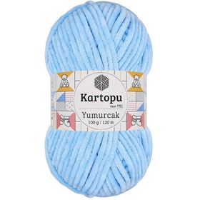 Kartopu Yumurcak Kadife Mavi K540 El Örgü İpi