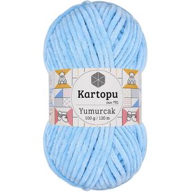 Kartopu Yumurcak Kadife Mavi K540 El Örgü İpi