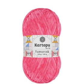 Kartopu Yumurcak Kadife Pembe K798 El Örgü İpi