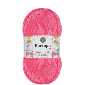 Kartopu Yumurcak Kadife Pembe K798 El Örgü İpi