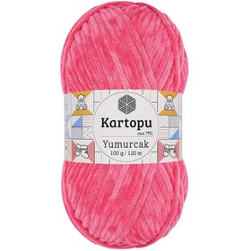 Kartopu Yumurcak Kadife Pembe K798 El Örgü İpi