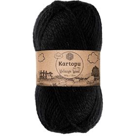 Kartopu Yumurcak Kadife Siyah K940 El Örgü İpi