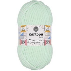 Kartopu Yumurcak Kadife Su Yeşili K560 El Örgü İpi
