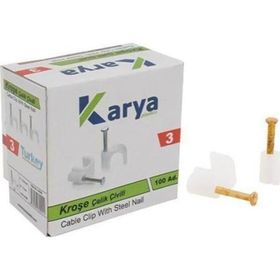 Karya 3 Numara 7 mm 2x1.5 3x1.5 TTR Kablolar İçin 100'lü Kroşe