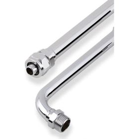 Kas 1/2'' 60 cm 16 x 2 Krom Pex Radyatör Bağlantı Borusu Dirsekli