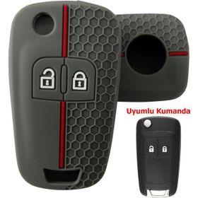 Kasey Opel Astra J Insignia Corsa E Chevrolet Cruze Silikon 2 Tuşlu Anahtar Kumanda Kılıfı