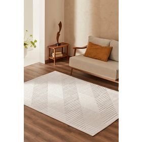 Kaşmir 7/24 İskandinav Corner Beyaz 80x300 cm Halı