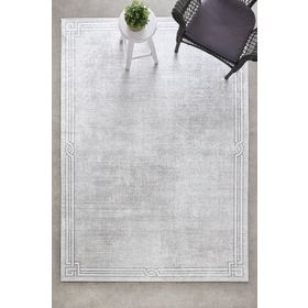 Kaşmir Halı Sare Bordure Beige Yıkanabilir Kaymaz Taban 120x180 cm Halı