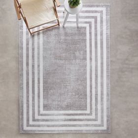 Kaşmir Halı Sare By Frame Beige Yıkanabilir Kaymaz Taban 120x180 cm Halı