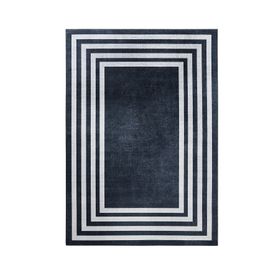 Kaşmir Halı Sare By Frame Black Yıkanabilir Kaymaz Taban 100x300 cm Halı
