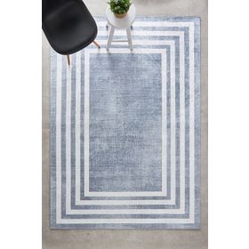 Kaşmir Halı Sare By Frame Gray Yıkanabilir Kaymaz Taban 120x180 cm Halı