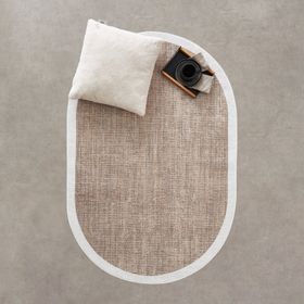 Kaşmir Halı Sare Dijital Yıkanabilir Kaymaz Amy W Oval 80x100 cm Halı