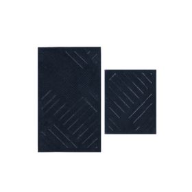 Kaşmir Home Bergen Pamuk Antrasit 2'li 60x100-50x60 cm Banyo Paspası