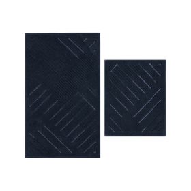 Kaşmir Home Bergen Pamuk Antrasit 2'li 60x100-50x60 cm Banyo Paspası