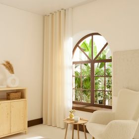 Kaşmir Home Holly Ada Krem 150x270 cm Fon Perde