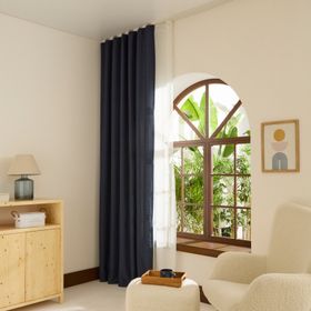 Kaşmir Home Perla Keten Petrol 150x270 cm Fon Perde