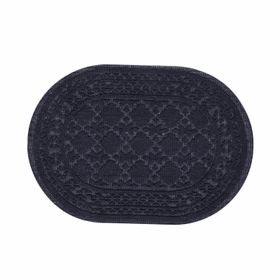 Kaşmir Home Tormod Oval Antrasit 60x90 cm Banyo Paspası