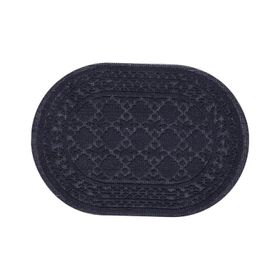 Kaşmir Home Tormod Oval Antrasit 60x90 cm Banyo Paspası