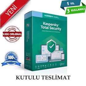 Kaspersky Total Security 2015 3 Kullanıcı 1 Yıl Güvenlik Yazılımı