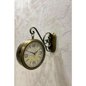 Kasva Concept 37x28 cm Eskitme Metal İstasyon Duvar Saati