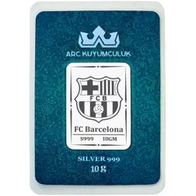 Katalan Ruhunu Yansıtan Barcelona Temalı Hediyeye Özel 10 Gr 999 Ayar Gümüş Külçe