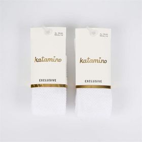 Katamino Lacoste K30066 Beyaz Bebek Külotlu Çorap