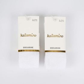 Katamino Lacoste K30066 Beyaz Bebek Külotlu Çorap