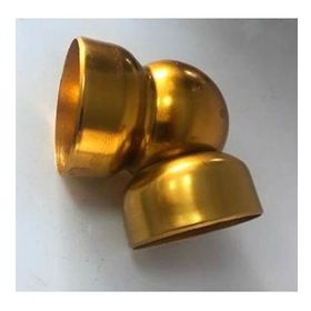 Katar Alüminyum Sarı 50 mm 4'lü Boş Küre Dirsek