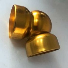 Katar Alüminyum Sarı 50 mm 4'lü Boş Küre Dirsek