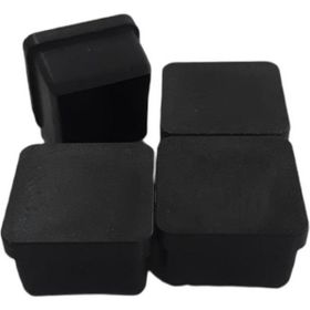 Katar Market 20x20 mm 4'lü Plastik Siyah Profil İç Ayak Tapası