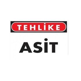 Katar Market Asit Uyarı Levhası