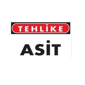 Katar Market Asit Uyarı Levhası