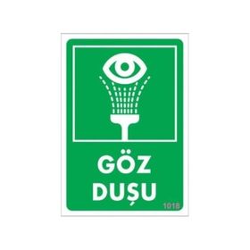 Katar Market Göz Duşu Uyarı Levhası
