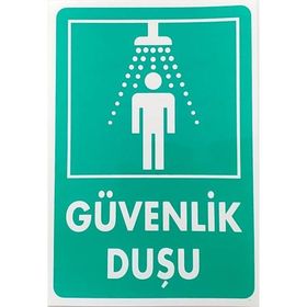 Katar Market Güvenlik Duşu Uyarı Levhası