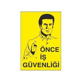 Katar Market Önce İş Güvenliği Uyarı Levhası