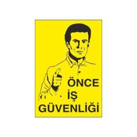 Katar Market Önce İş Güvenliği Uyarı Levhası