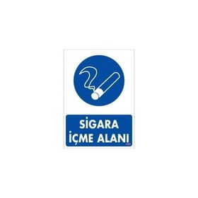 Katar Market Sigara İçme Alanı Uyarı Levhası