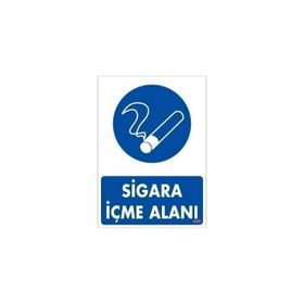 Katar Market Sigara İçme Alanı Uyarı Levhası