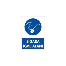 Katar Market Sigara İçme Alanı Uyarı Levhası