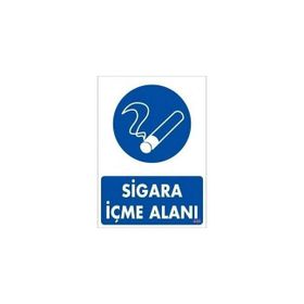 Katar Market Sigara İçme Alanı Uyarı Levhası