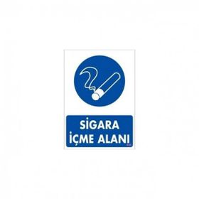 Katar Market Sigara İçme Alanı Uyarı Levhası