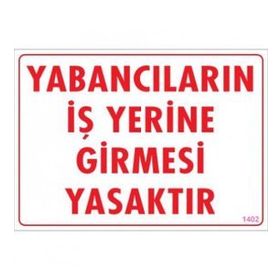 Katar Market Yabancıların İş Yerine Girmesi Yasaktır Uyarı Levhası