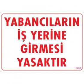 Katar Market Yabancıların İş Yerine Girmesi Yasaktır Uyarı Levhası