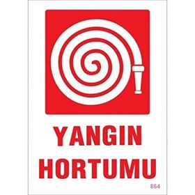 Katar Market Yangın Hortumu Uyarı Levhası