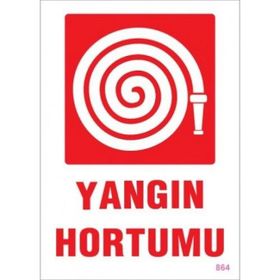 Katar Market Yangın Hortumu Uyarı Levhası