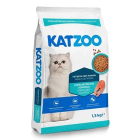 Katzoo 1,5 kg Somonlu Kısırlaştırılmış Yetişkin Kedi Maması