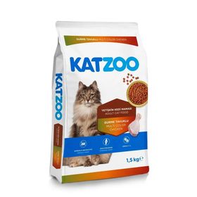 Katzoo Gurme Tavuklu Yetişkin 12x1.5 kg Kedi Maması