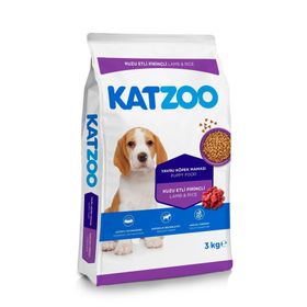 Katzoo Kuzu Etli Pirinçli Yavru 6x3 kg Köpek Maması